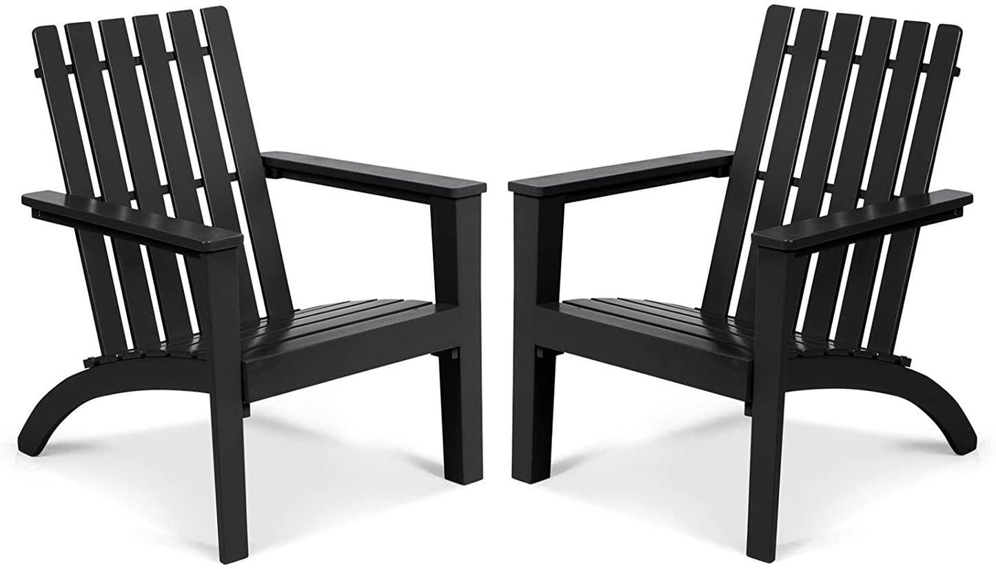 Adirondack Chair Acacia Wood Outdoor Armchairs - Tangkula