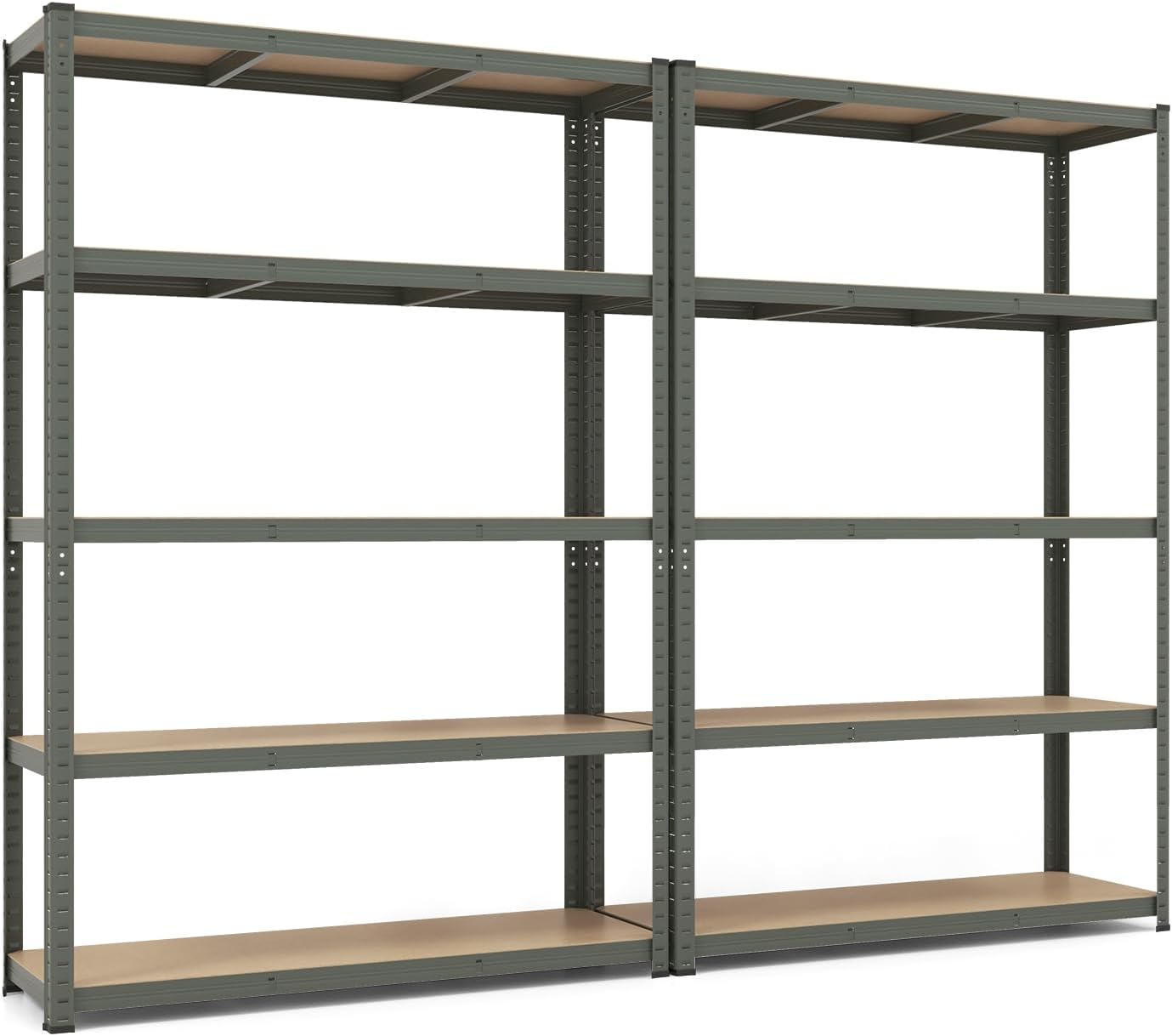 Tangkula 5-Tier Heavy Duty Metal Shelving with 2000 LBS Load, 35" / 47" Wide