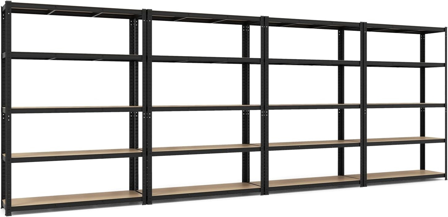 Tangkula 5-Tier Heavy Duty Metal Shelving with 2000 LBS Load, 35" / 47" Wide