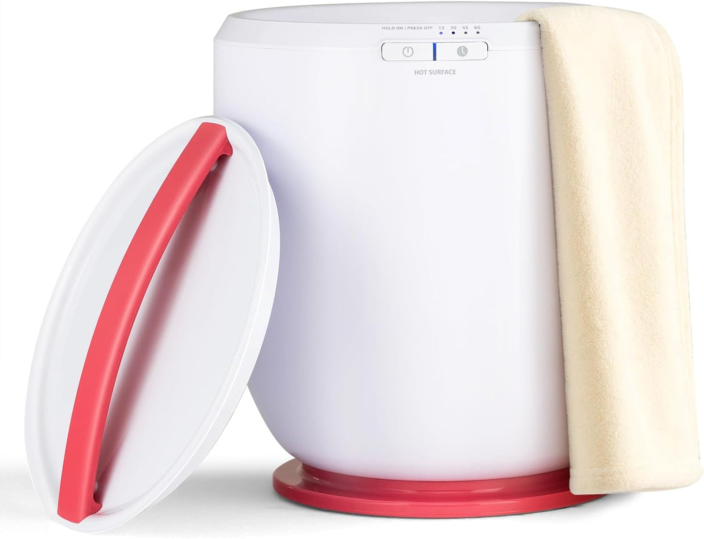 Tangkula Sèche-serviettes seau, chauffe-serviettes de comptoir pour salle de bain avec support d'aromathérapie