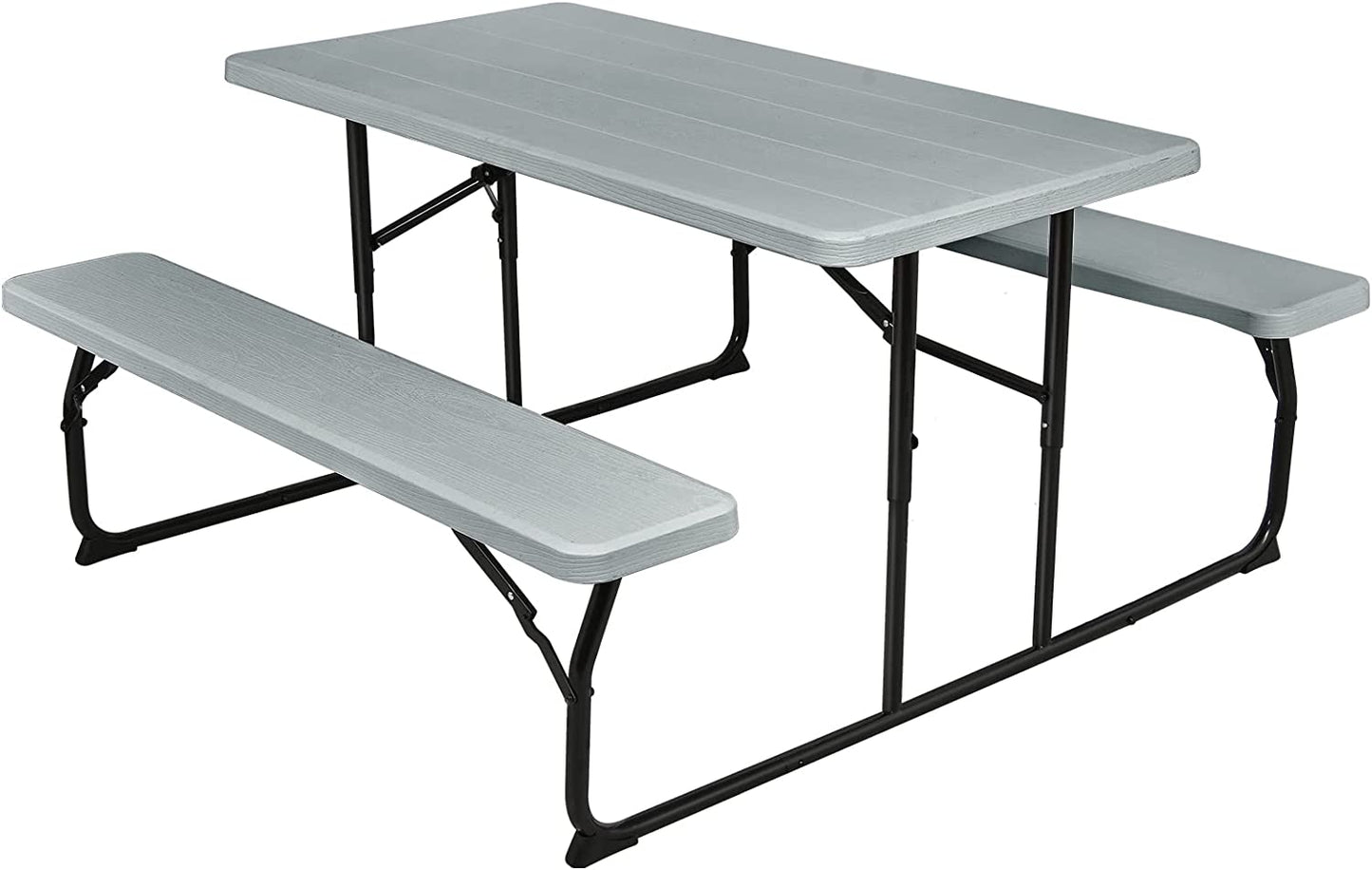 Table de pique-nique pliante Tangkula avec 2 bancs