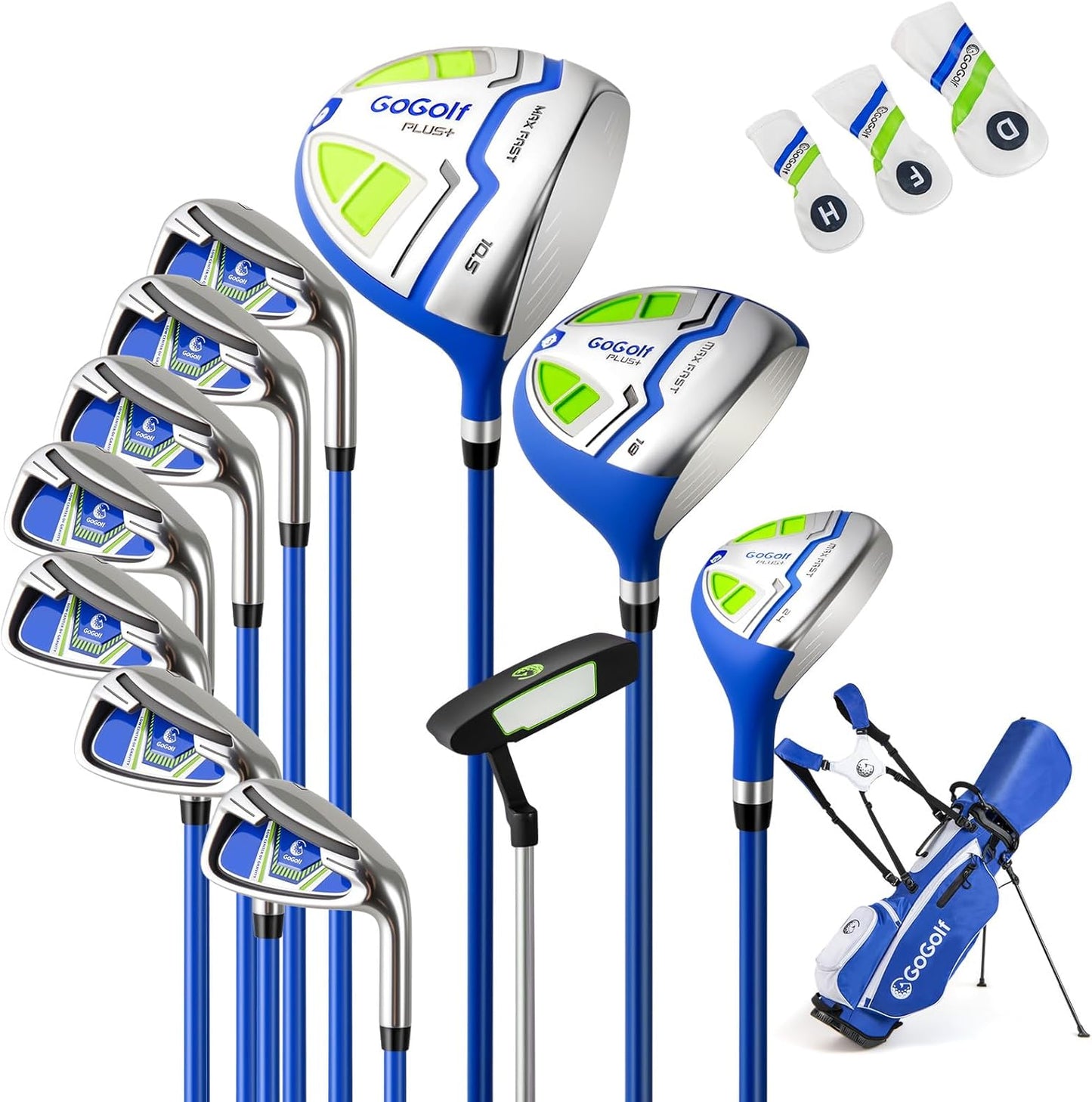 Ensemble complet de 12 clubs de golf Tangkula pour homme, droitier