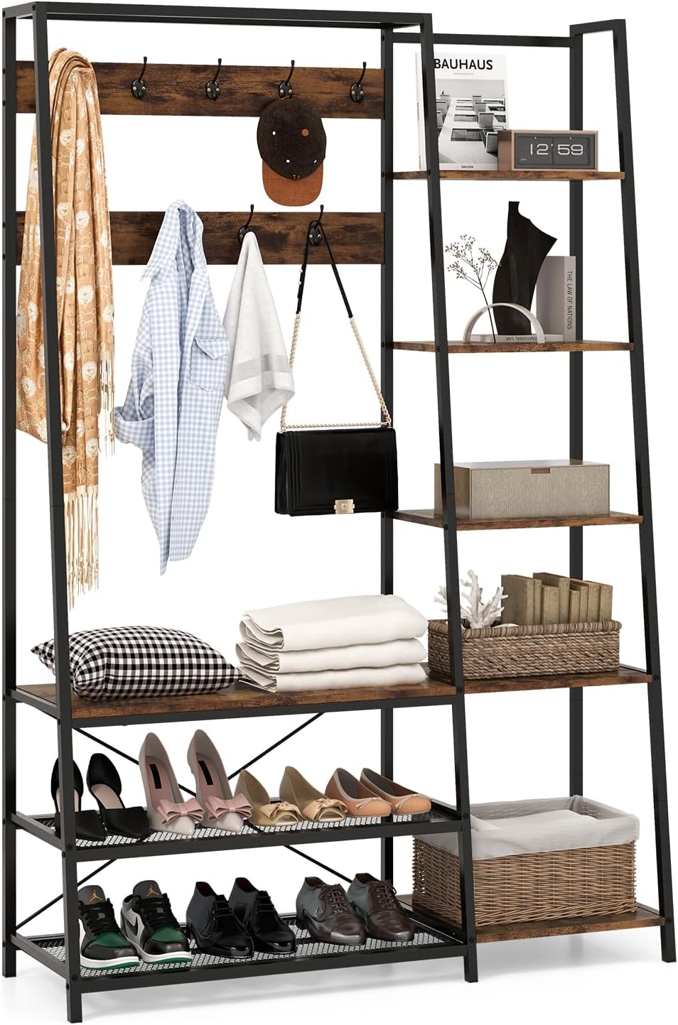 Meuble d'entrée Tangkula avec banc et rangement à chaussures