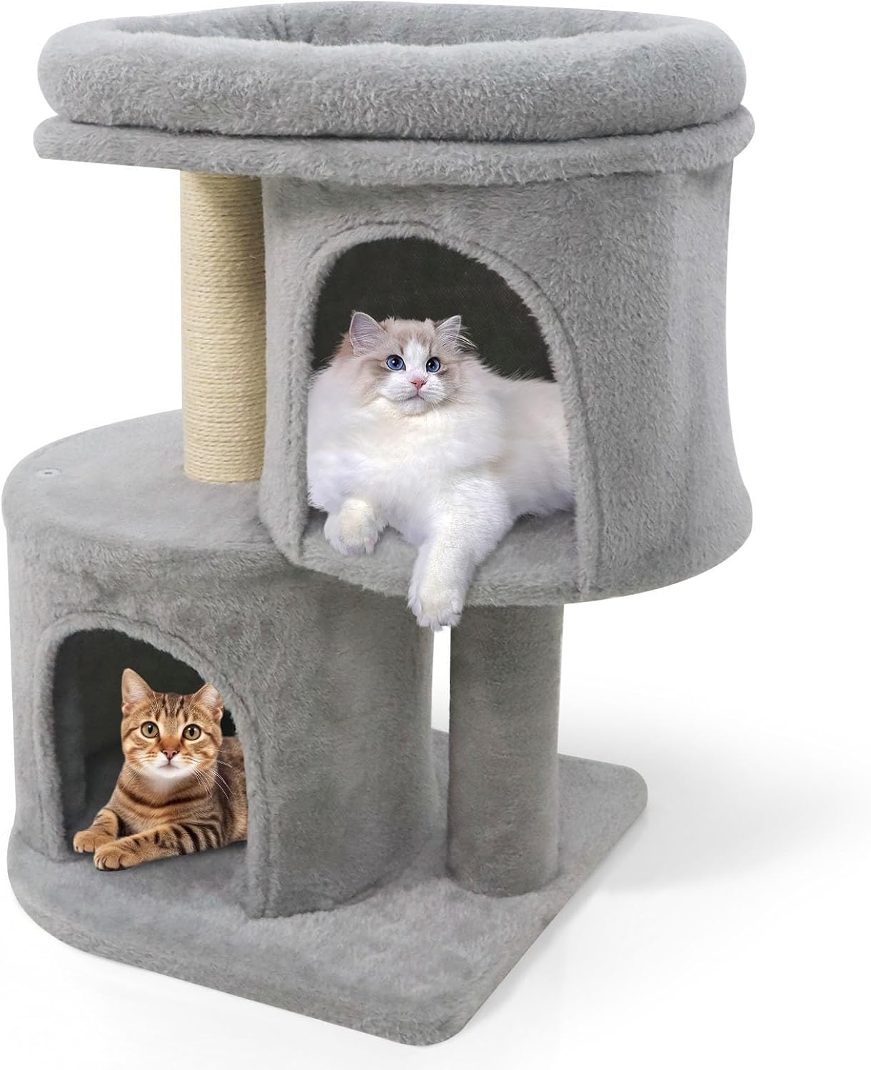 Tangkula 26 Inch Small Cat Tree for Indoor Cats |Modern Cat Climbing Furniture Activity Center