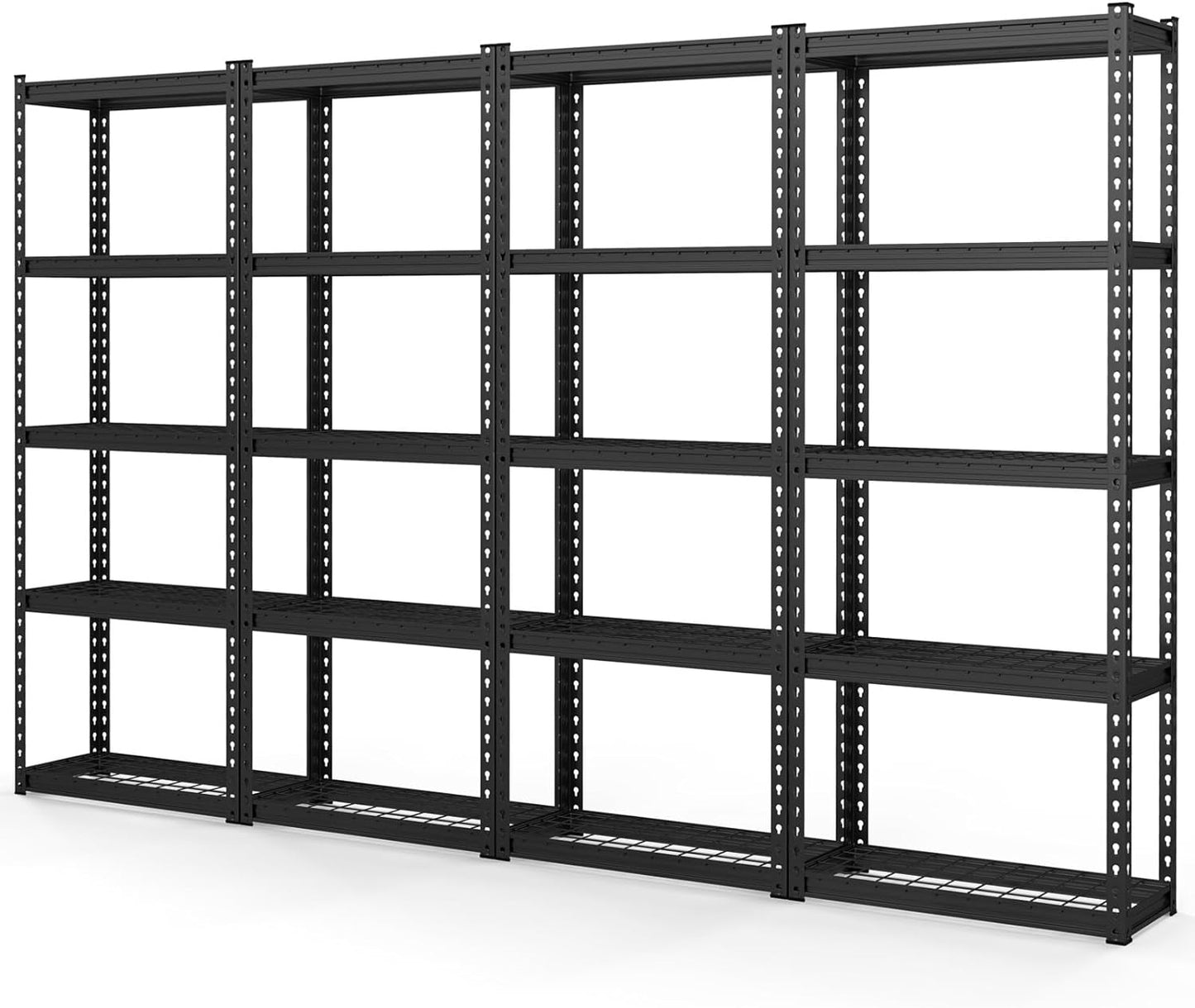 Tangkula 5-Tier Garage Storage Shelves, Heavy Duty Metal Storage Shelving Unit, 27.5" L x 12" W x 66" H