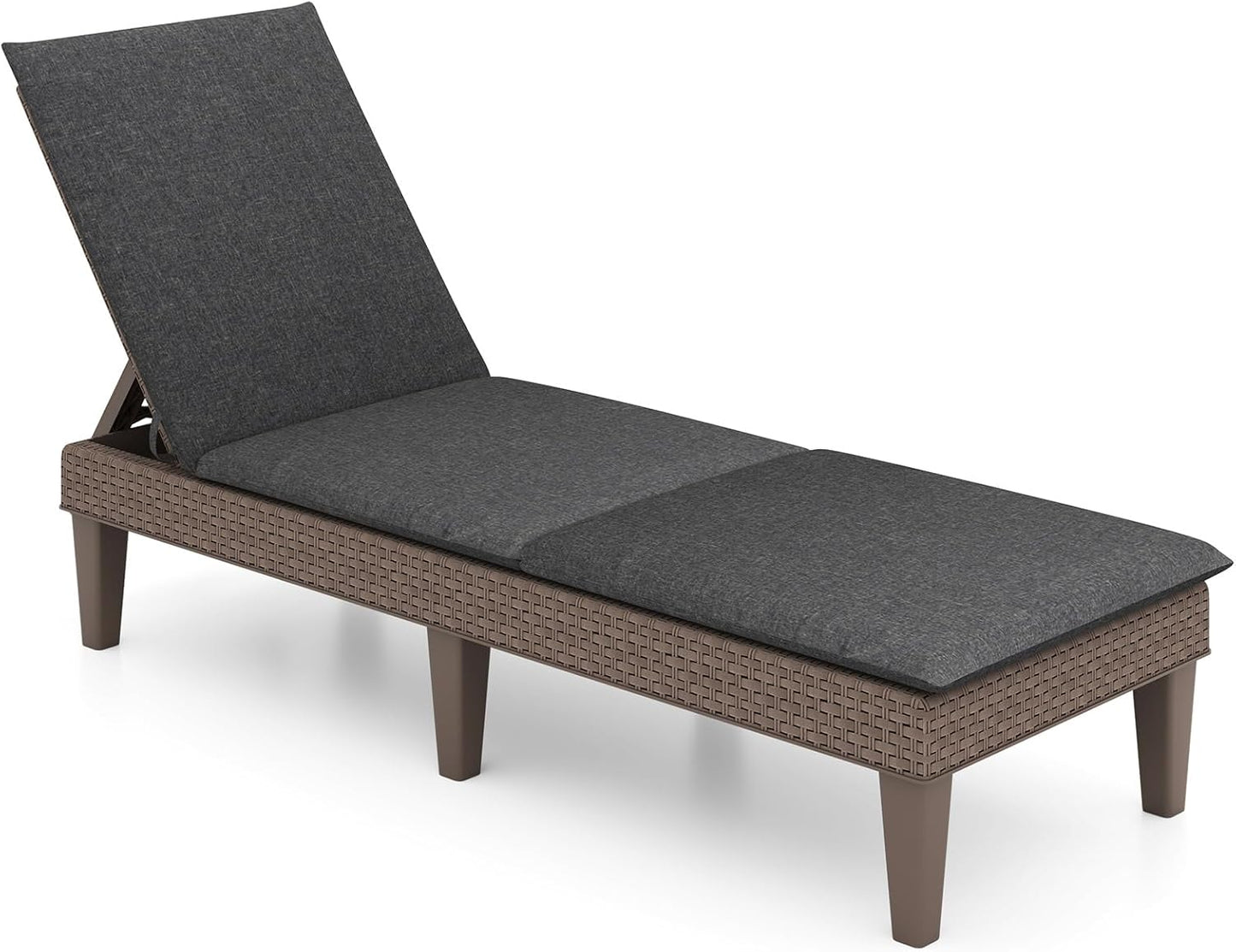 Tangkula Patio Lounge Chair with Cushion