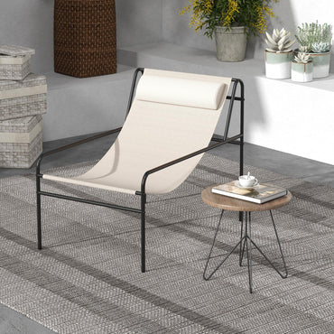 Chaise longue de patio Tangkula Sling, chaise d'appoint moderne Sling
