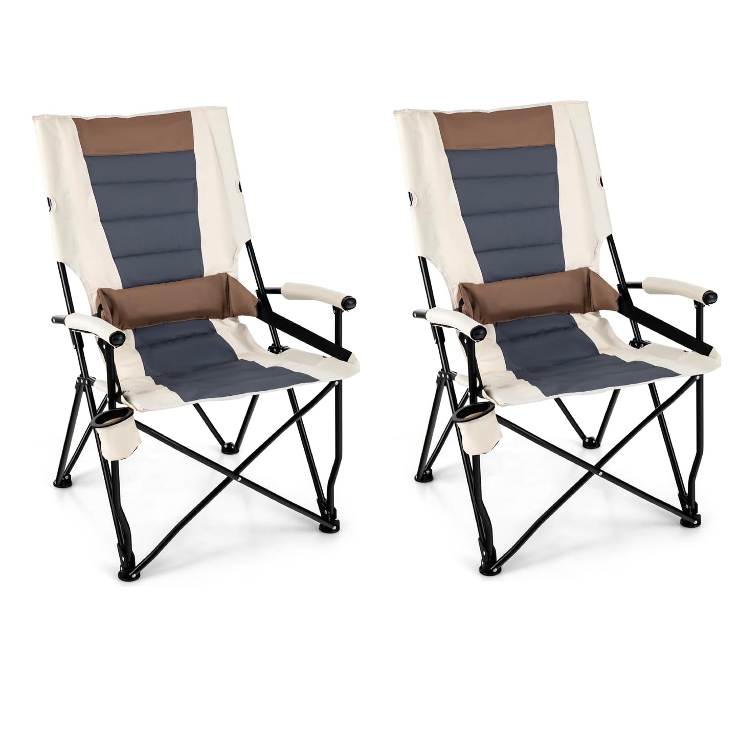 Tangkula Folding Camping Chair, Portable Lightweight Camp Chair