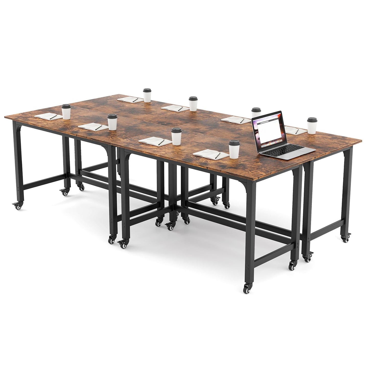 Bureau d'ordinateur mobile, bureau d'étude style simple à roulettes pour la maison ou le bureau