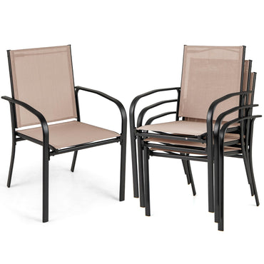 Tangkula Outdoor Dining Chairs Set