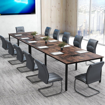 Tangkula 8 FT Conference Table Rectangle Office Computer Desk