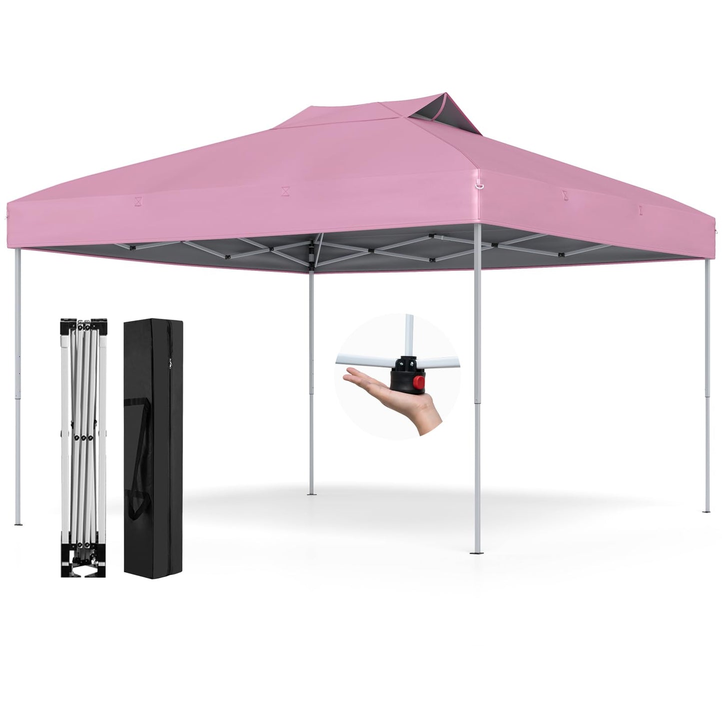 Tangkula Tonnelle escamotable 3 x 3 m à deux niveaux avec toit ventilé