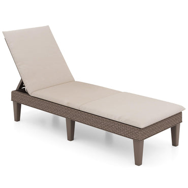 Tangkula Patio Lounge Chair with Cushion