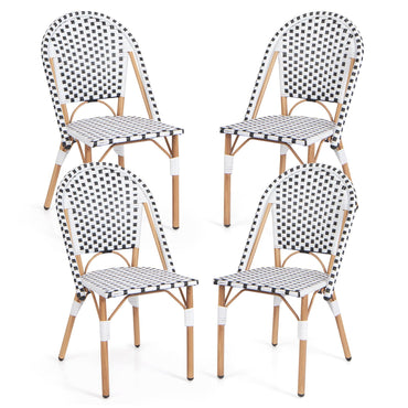 Tangkula French Bistro Chair Set of 2/4