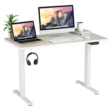 Tangkula Dual Motor Electric Standing Desk with Memory Controller & 2 Cable Holes