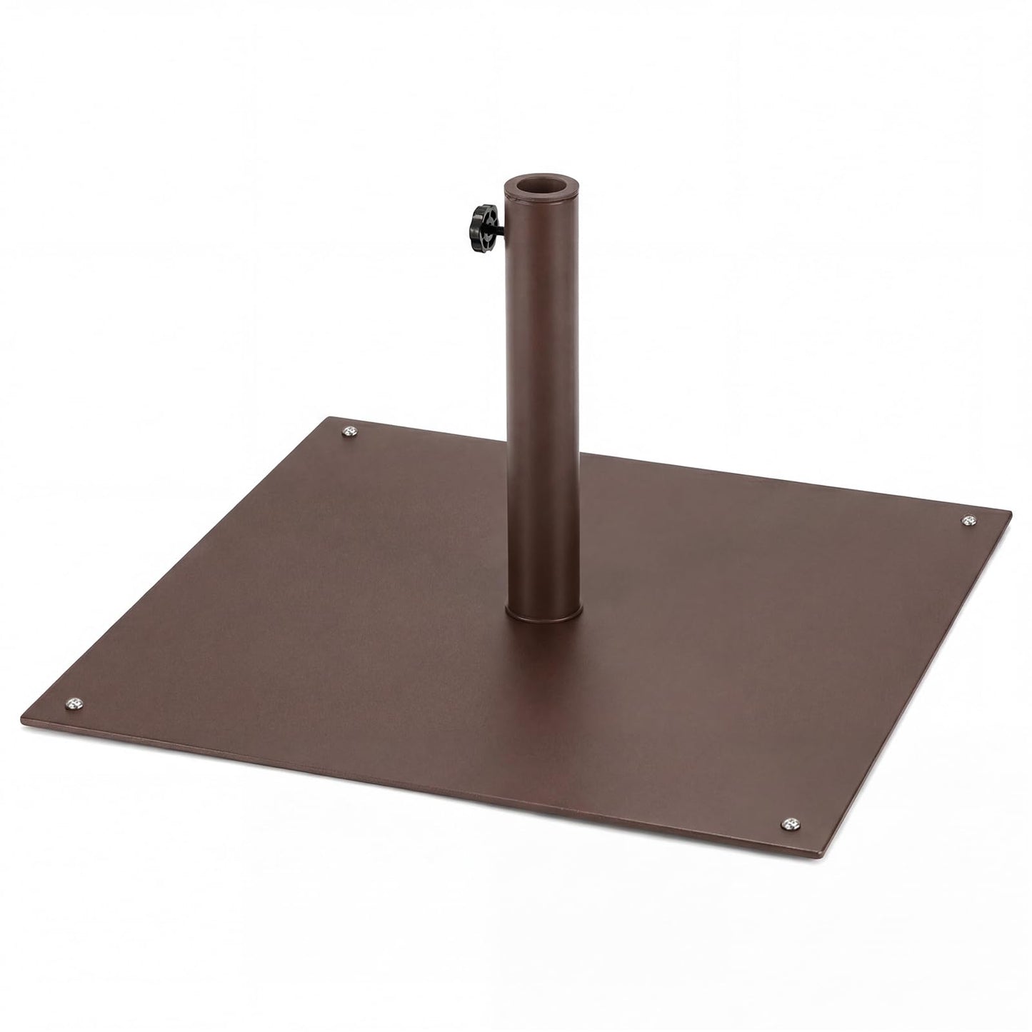Base de parasol de terrasse 19 kg, robuste 63,5 cm, adaptateurs 4-4,8 cm (noir)