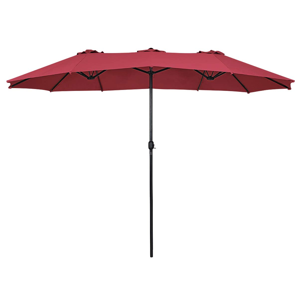 TANGKULA 15 Ft Patio Umbrella Double-Sided Steel