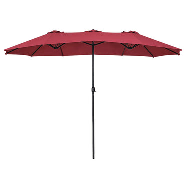 TANGKULA 15 Ft Patio Umbrella Double-Sided Steel