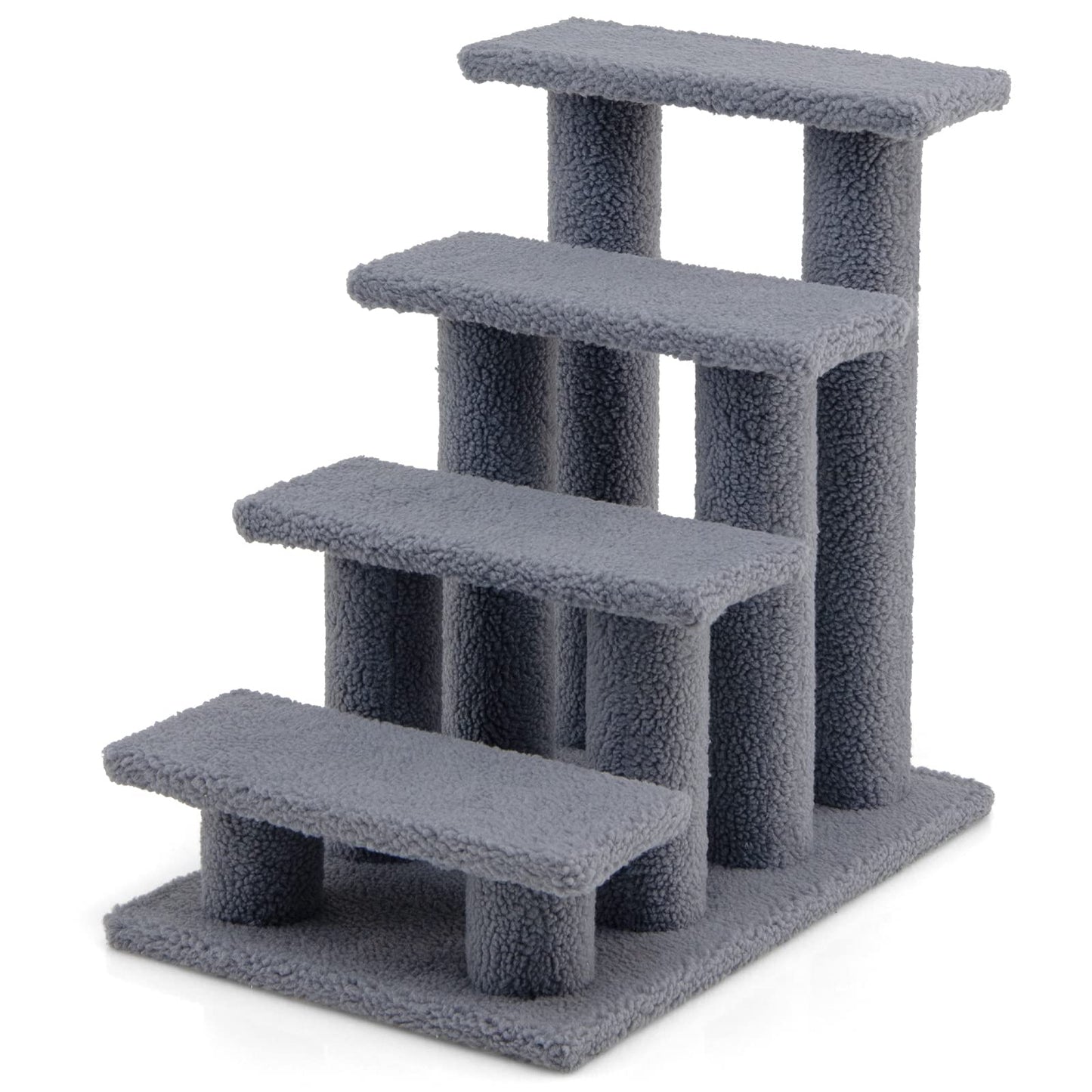Tangkula Pet Stairs for Cats and Dogs for High Beds