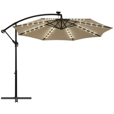TANGKULA 10 Ft Patio Offset Umbrella for Backyard