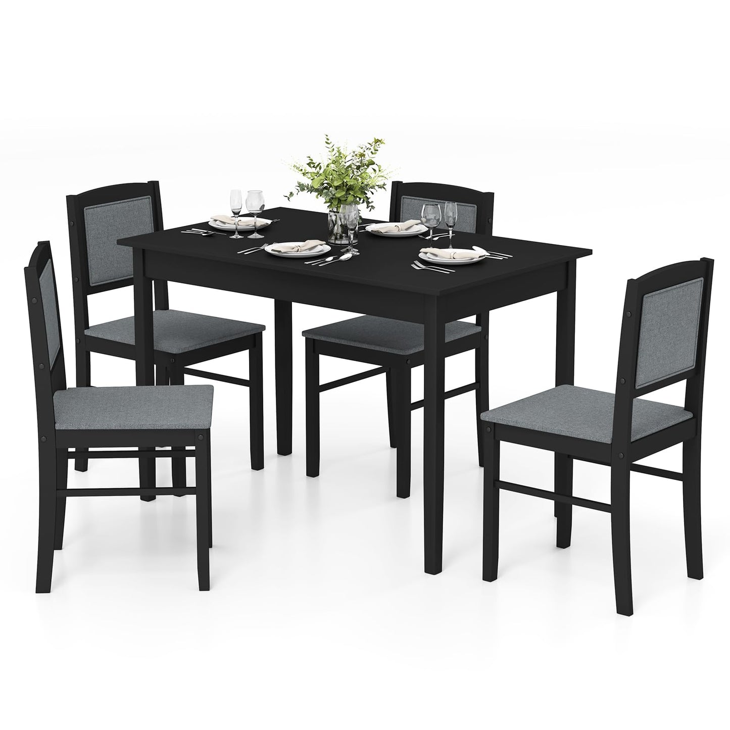Tangkula Dining Table Set for 4