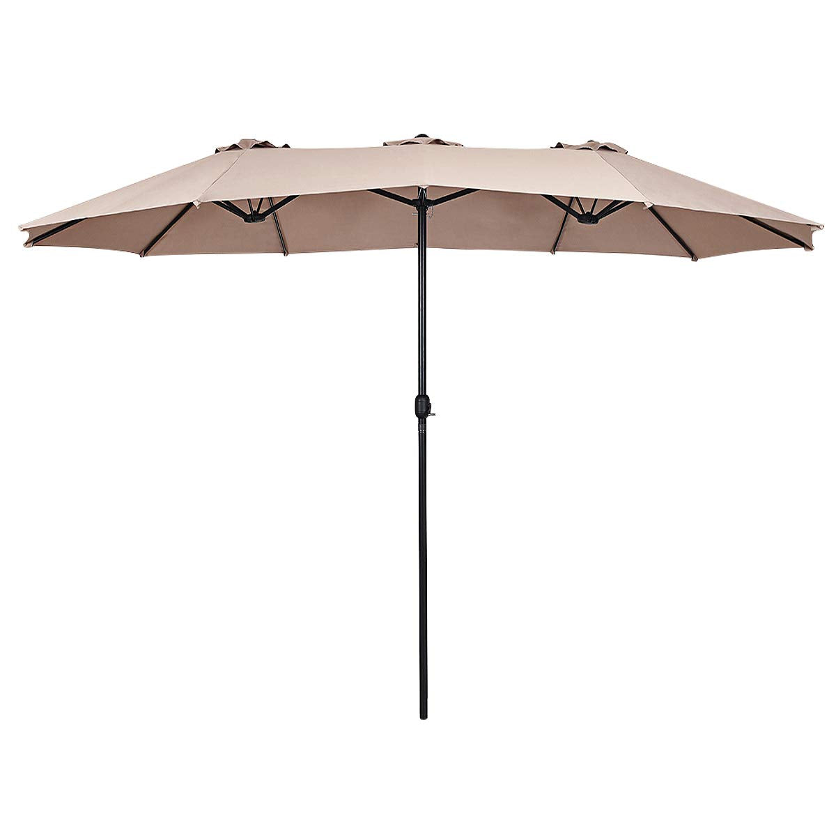 TANGKULA 15 Ft Patio Umbrella Double-Sided Steel