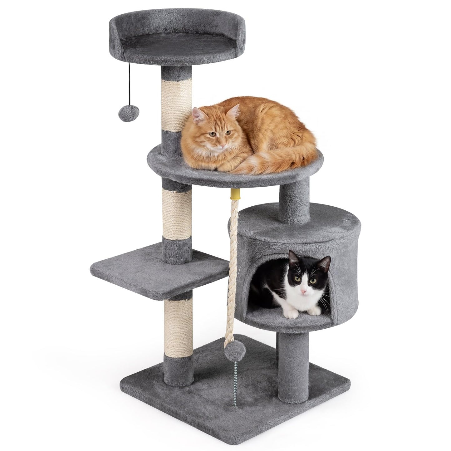 Tangkula 36 Inch Cat Tree Tower for Indoor Cats and Kittens