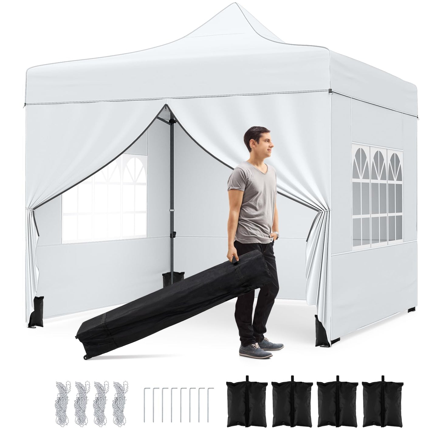 Tangkula 10x10 FT Pop Up Canopy for Party Event Camping