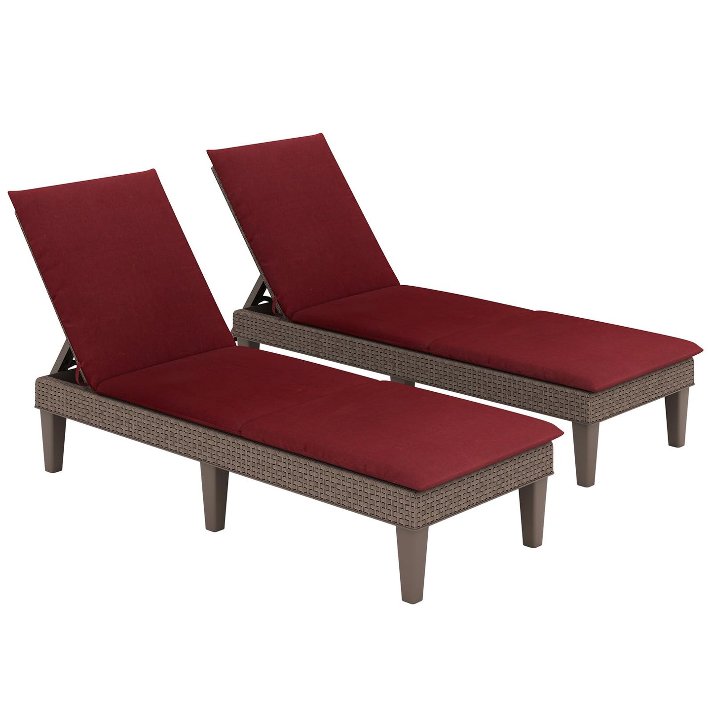 Tangkula Patio Lounge Chair with Cushion