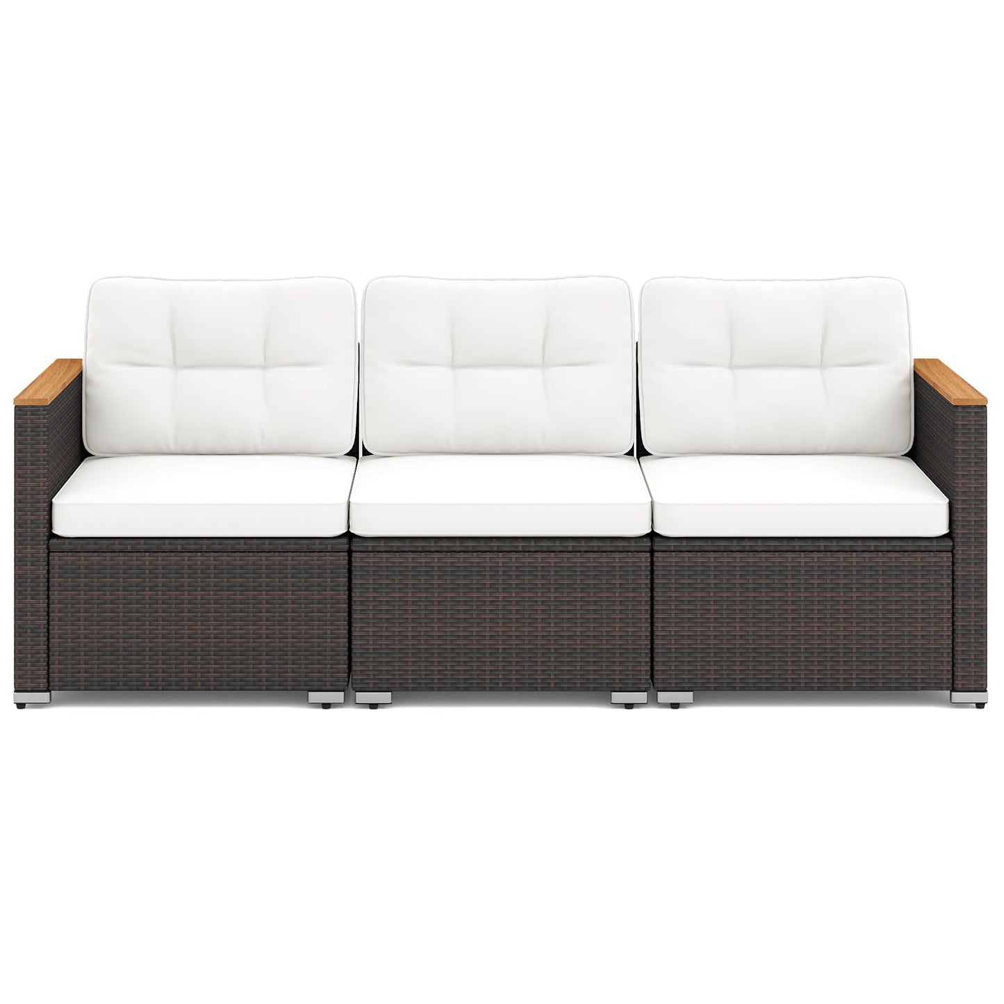 Tangkula 3-Seat Patio Couch Sofa