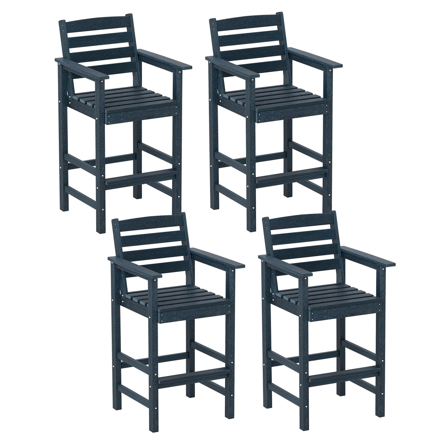 Tangkula Patio Adirondack Bar Chairs Set of 2/4