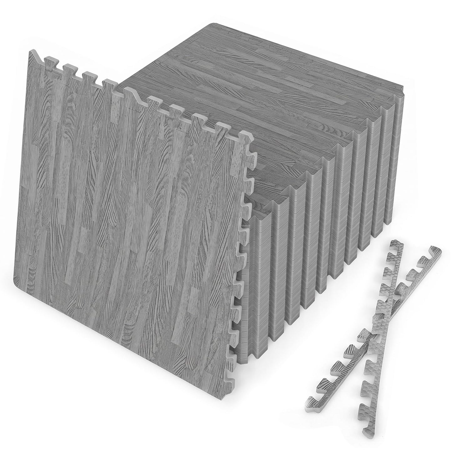 Tangkula 25 Tiles Foam Flooring Mats with Border