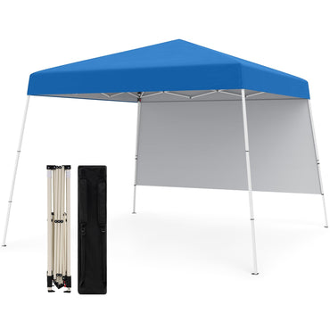 Tangkula 10x10 FT Pop Up Canopy with Sidewall