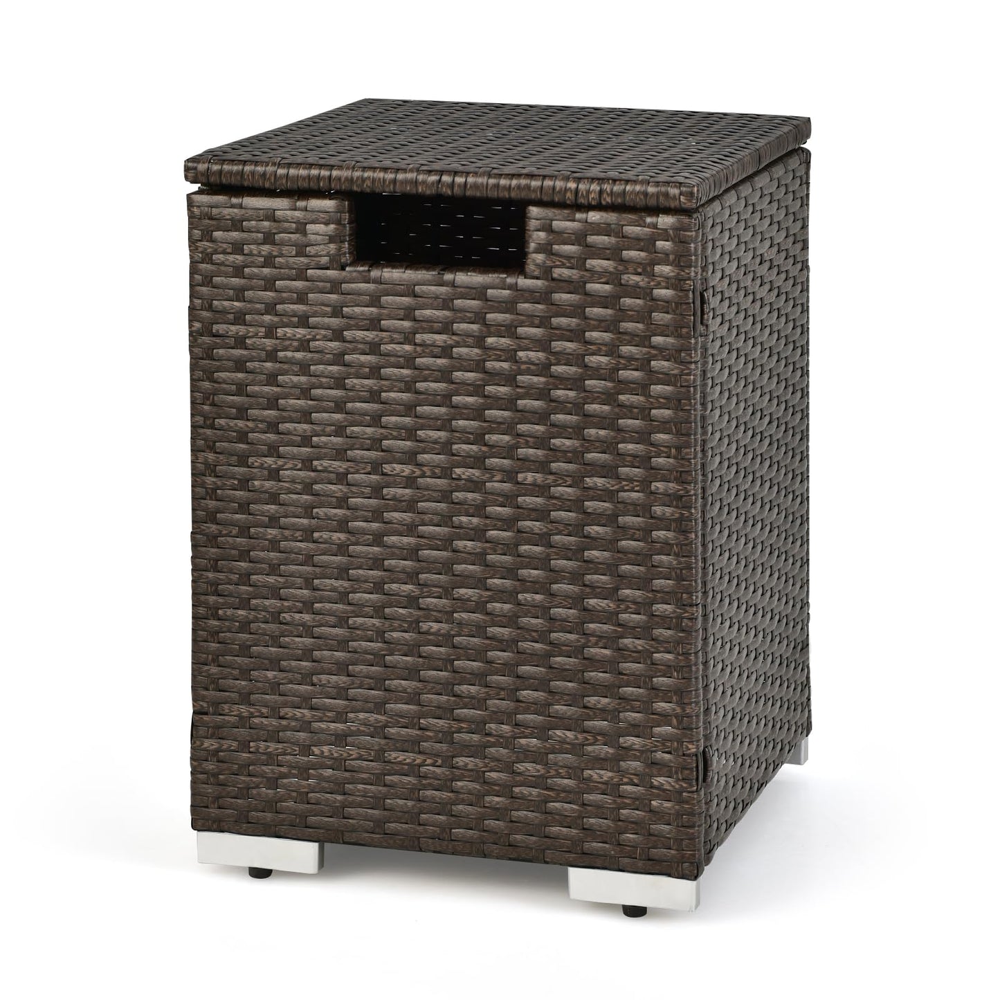 Tangkula Outdoor Propane Tank Cover Table