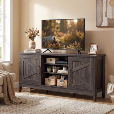 Tangkula Farmhouse TV Stand for TVs up to 65 Inches