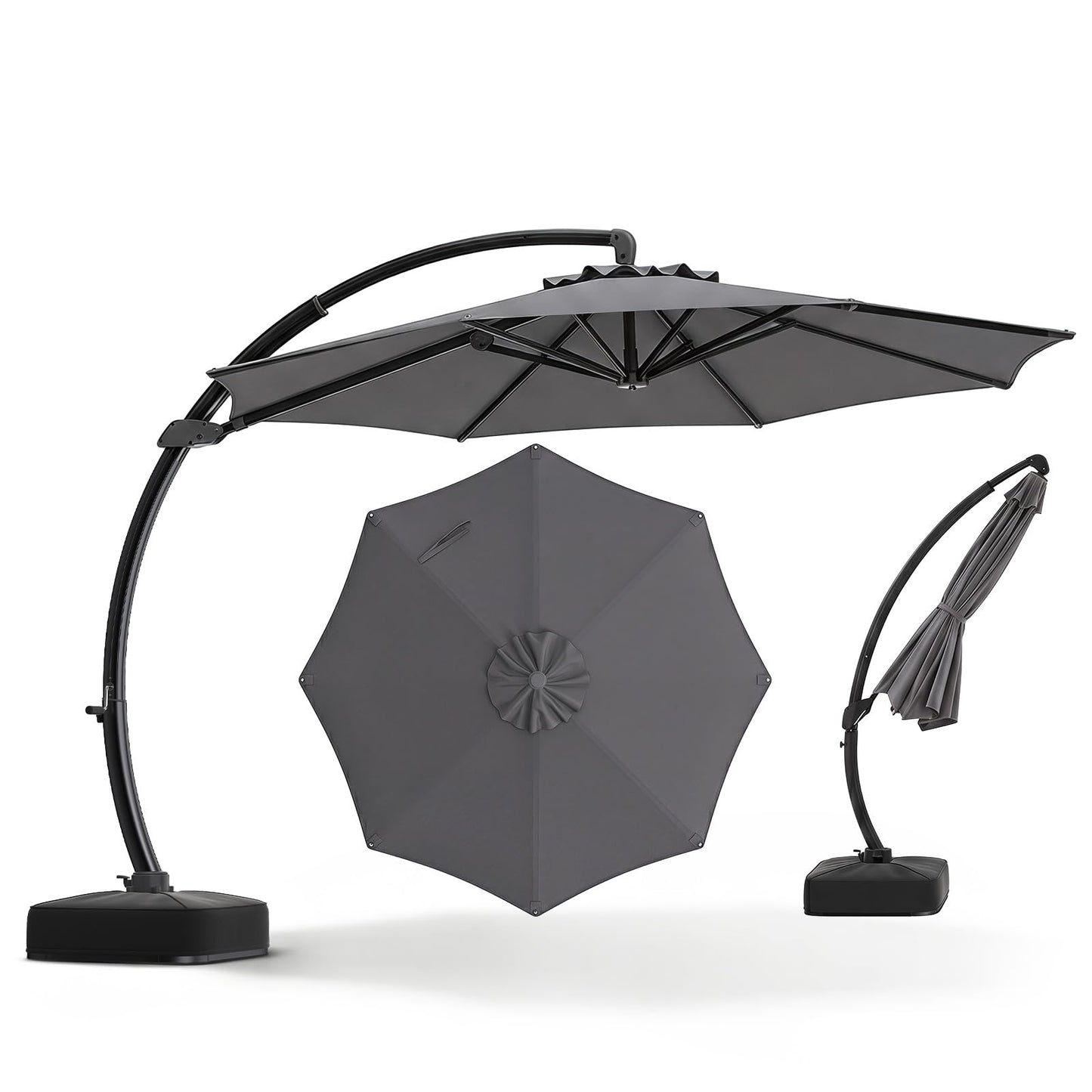 Tangkula 11FT Patio Umbrella with Base Included