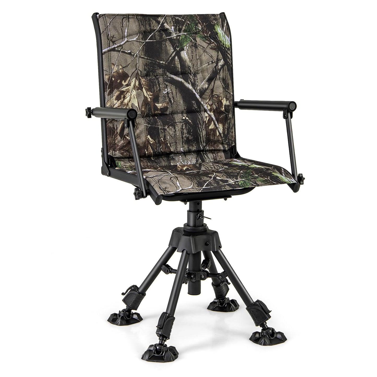 Tangkula Hunting Chair, 360-degree Swivel Hunting Blind Chair with Adjustable Height