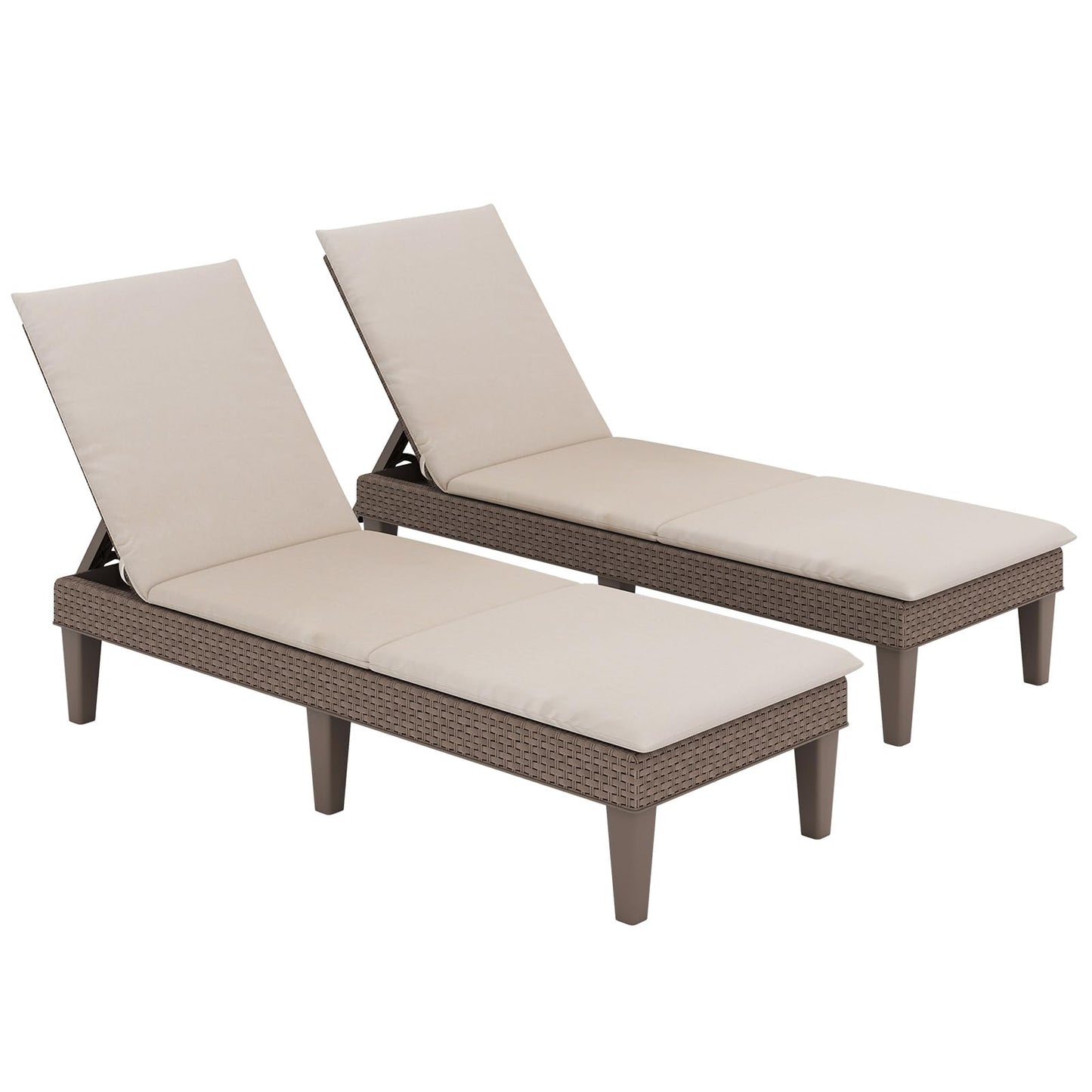 Tangkula Patio Lounge Chair with Cushion