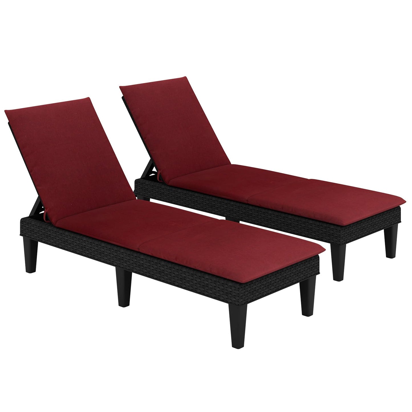 Tangkula Patio Lounge Chair with Cushion