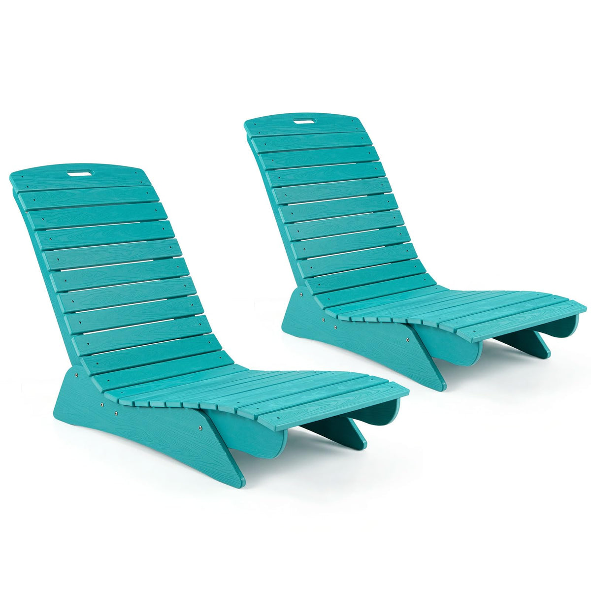 Chaise longue Tangkula en PEHD pour piscine, pour une profondeur d'eau de 5,5" à 8,5"