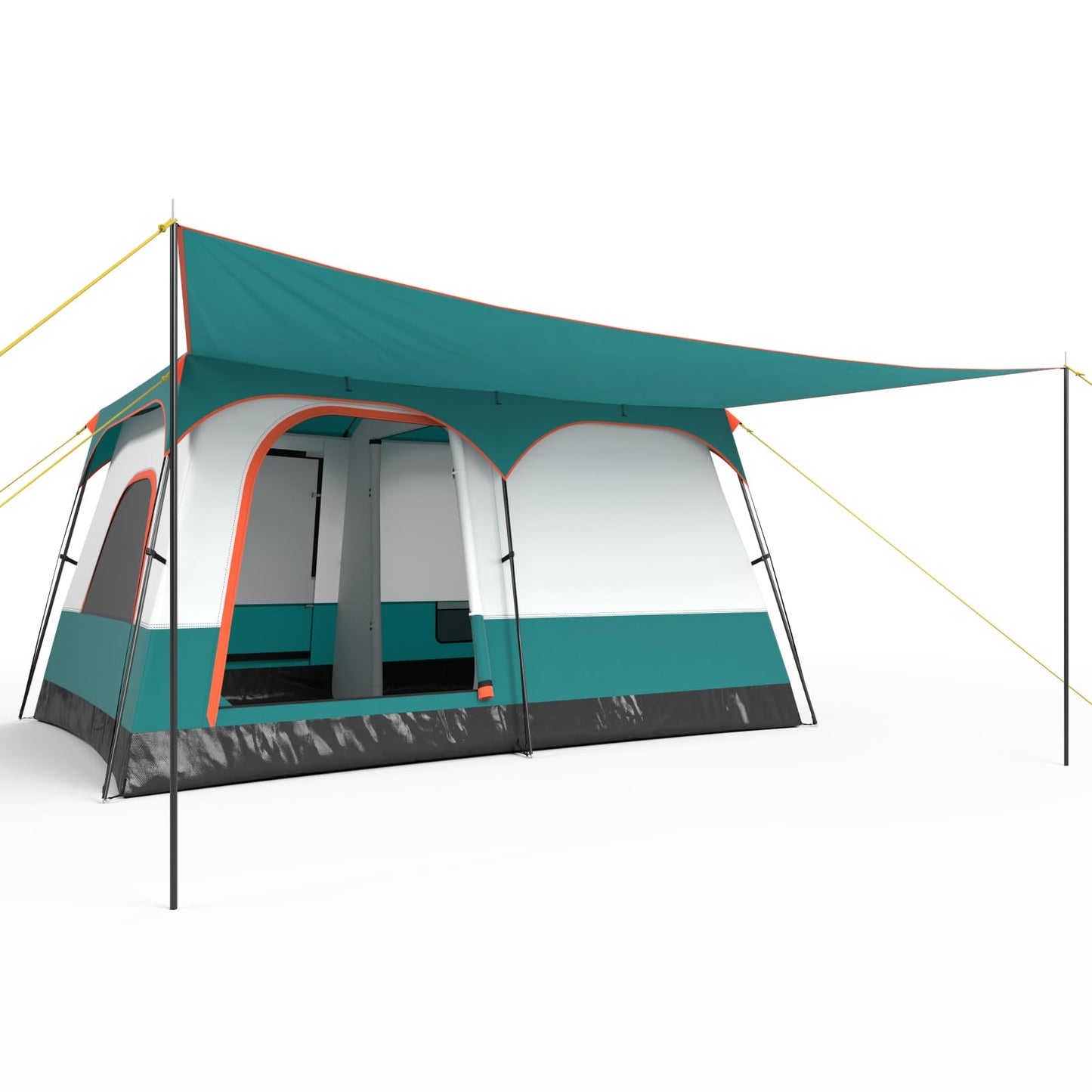 Tangkula 6/8/10-Person Camping Tent with Porch