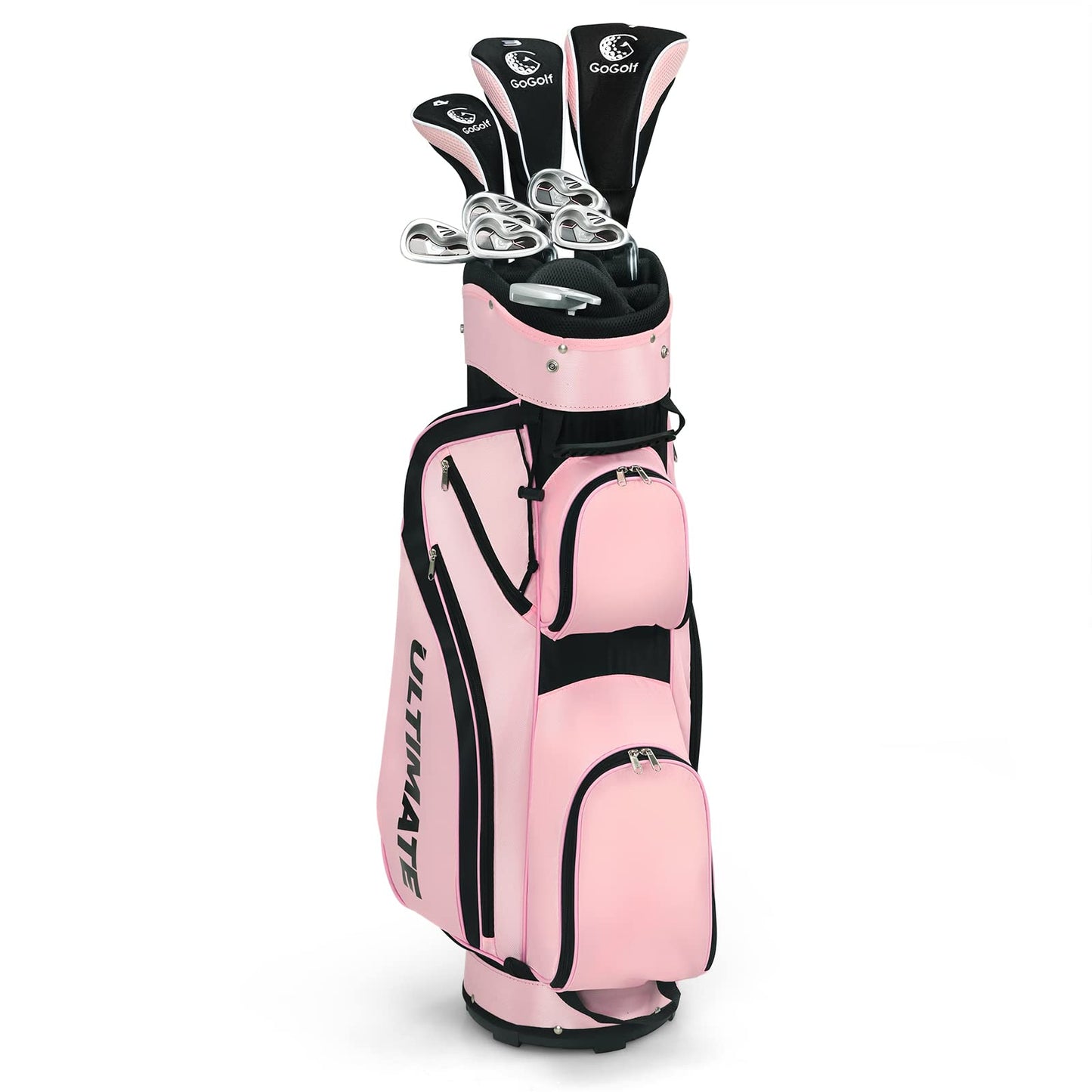 Tangkula Complete Golf Clubs Set 10 Pieces Right Hand, Free Putter, Golf Club Set