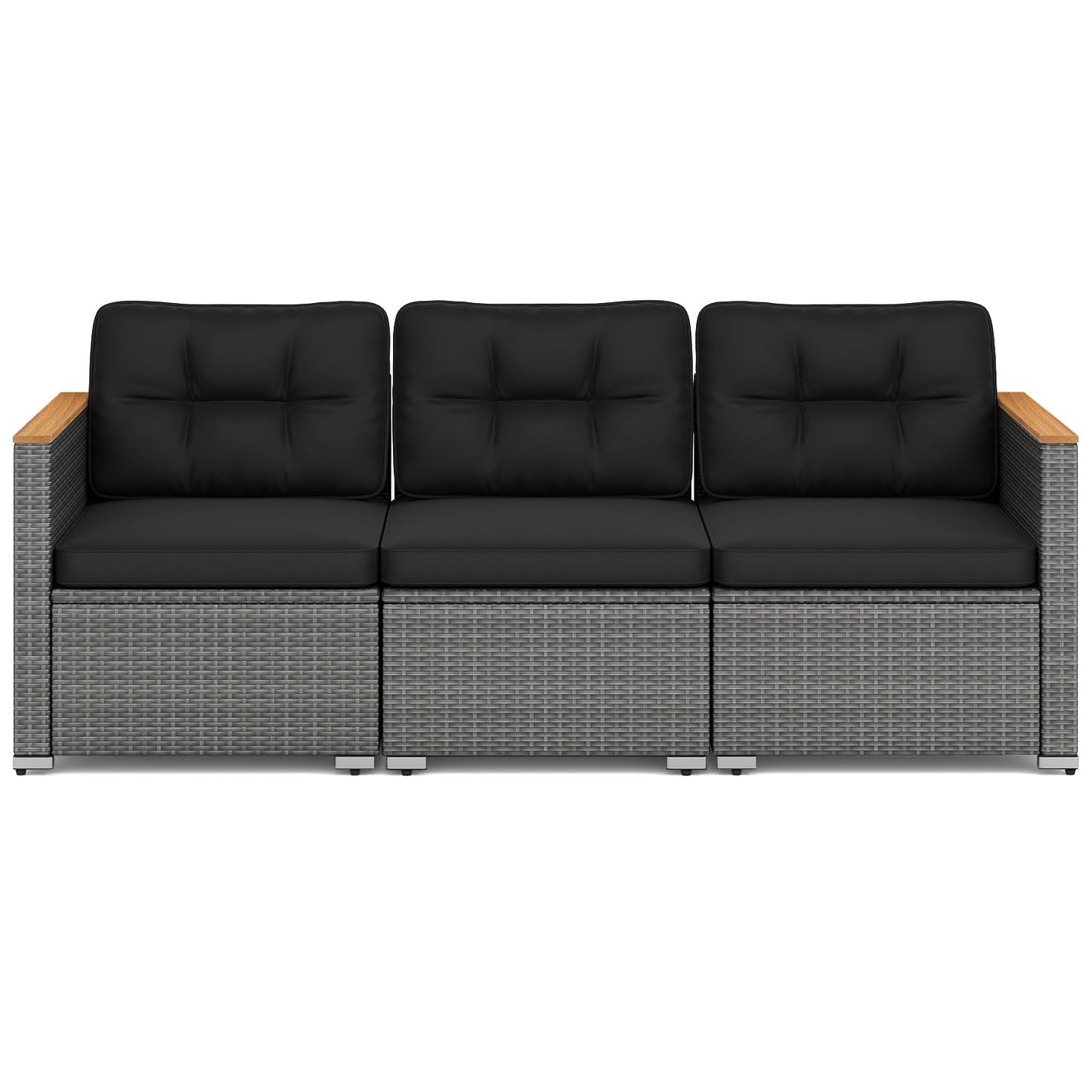 Tangkula 3-Seat Patio Couch Sofa