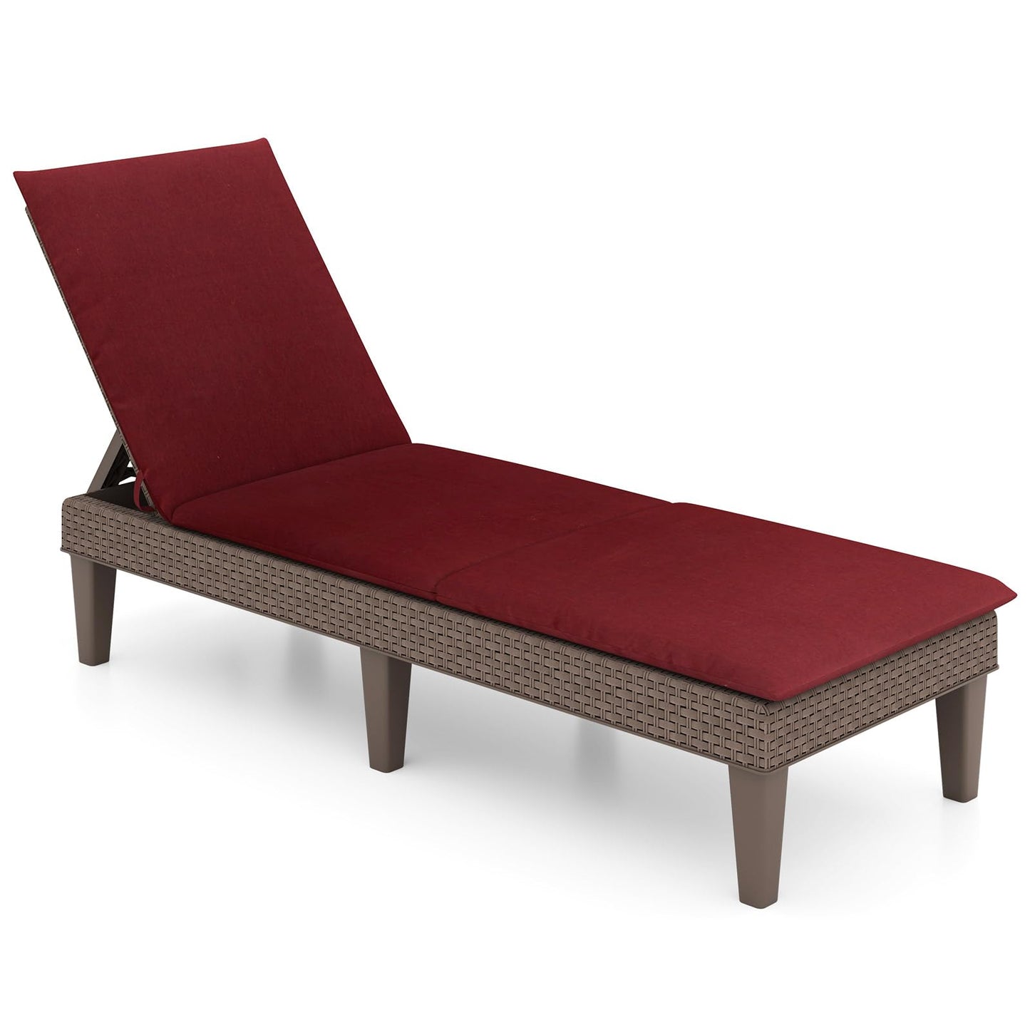Tangkula Patio Lounge Chair with Cushion