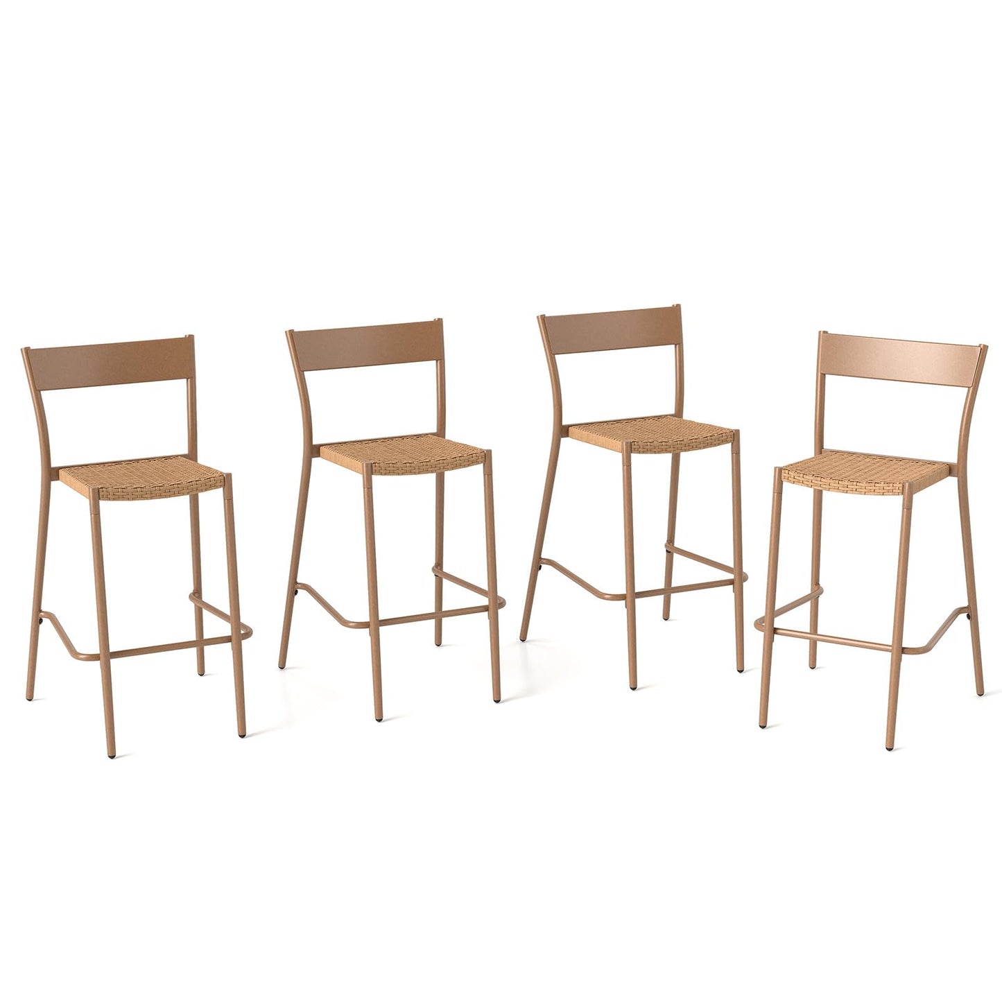 Tangkula Patio Barstools Set of 2/4