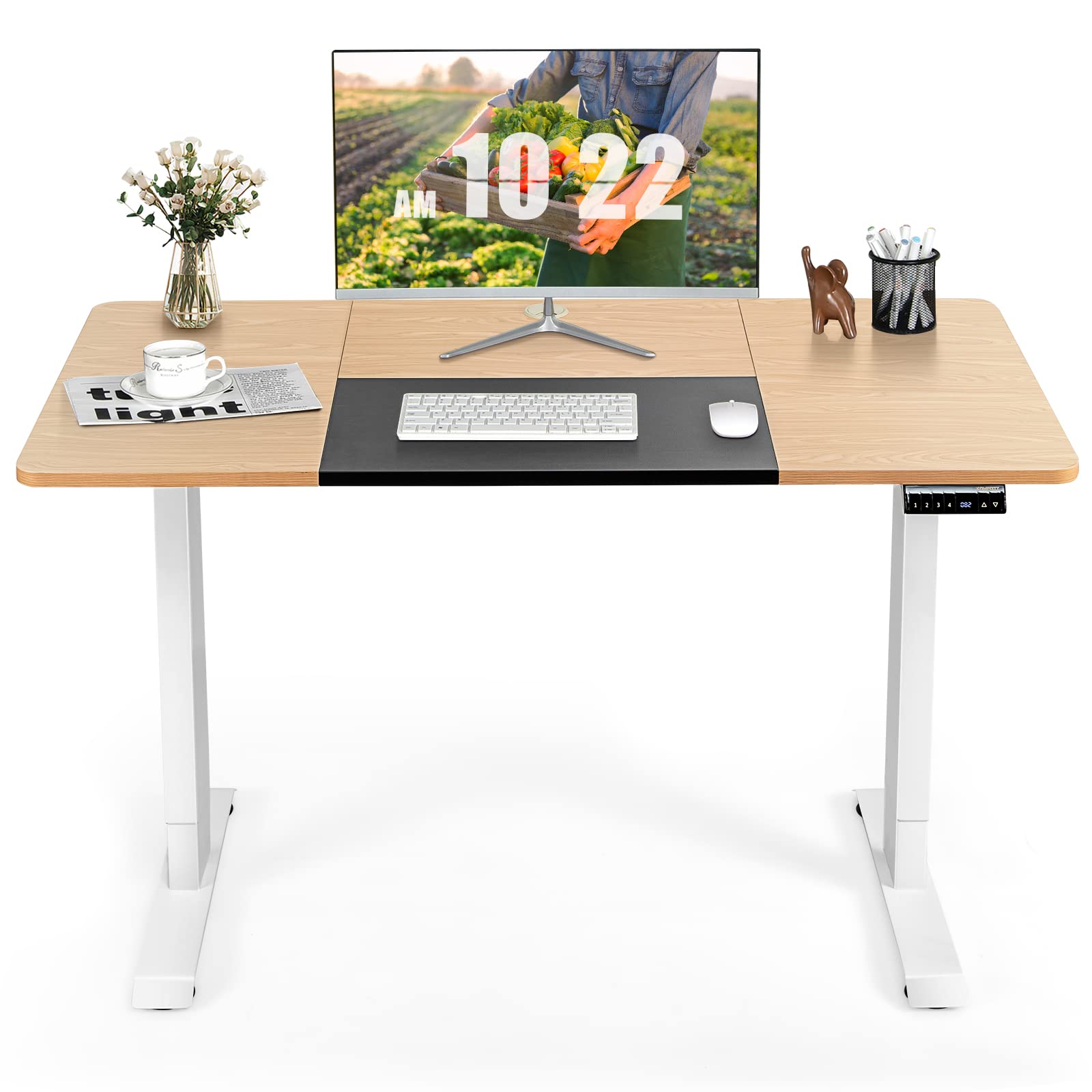 Tangkula 55 x 28 Inches Electric Standing Desk