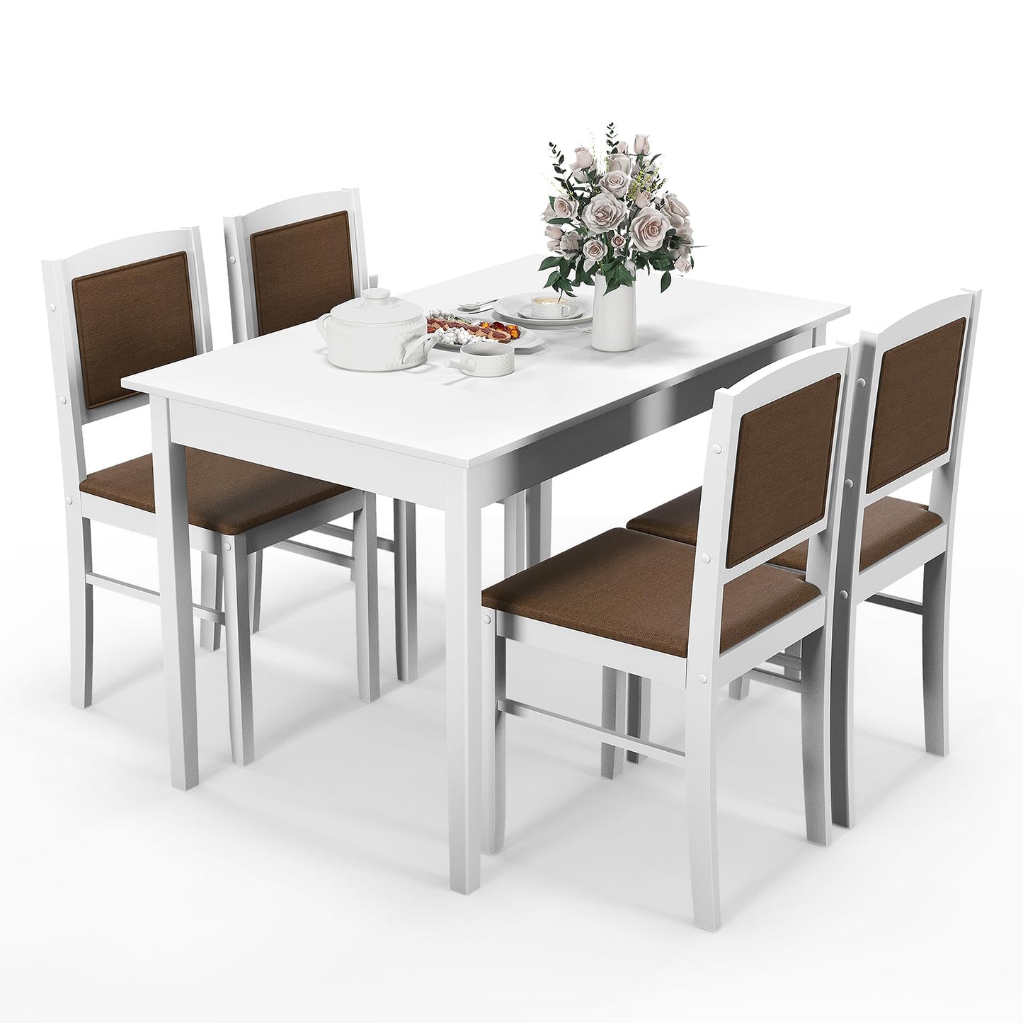 Ensemble de salle à manger Tangkula pour 4 personnes