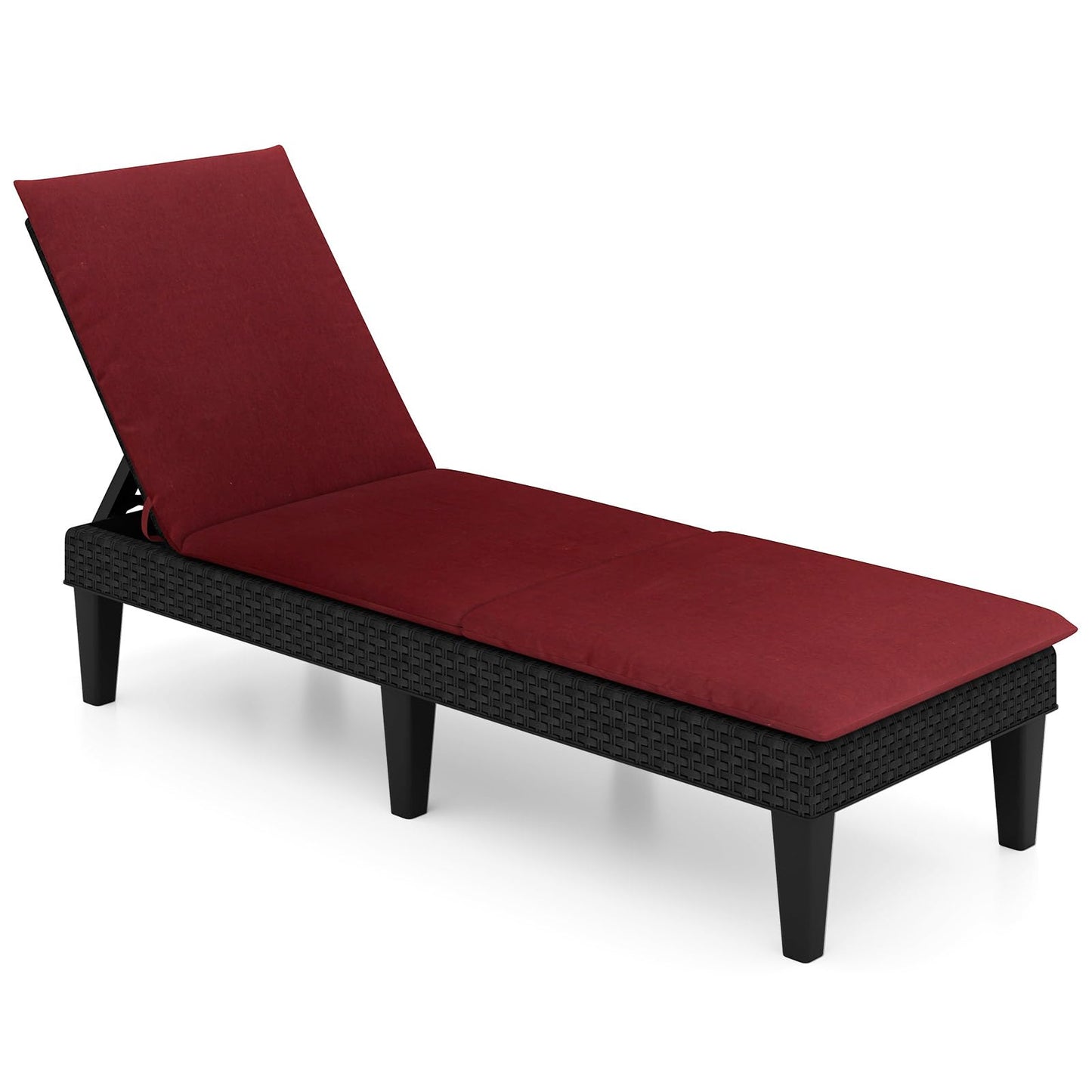Tangkula Patio Lounge Chair with Cushion