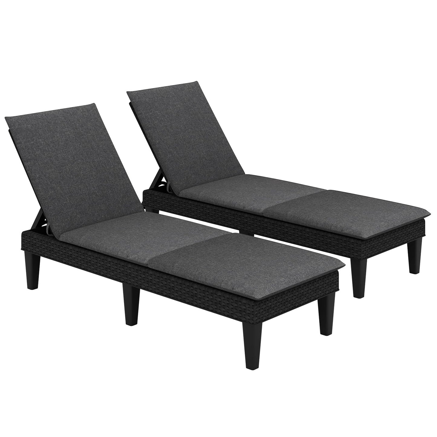 Tangkula Patio Lounge Chair with Cushion