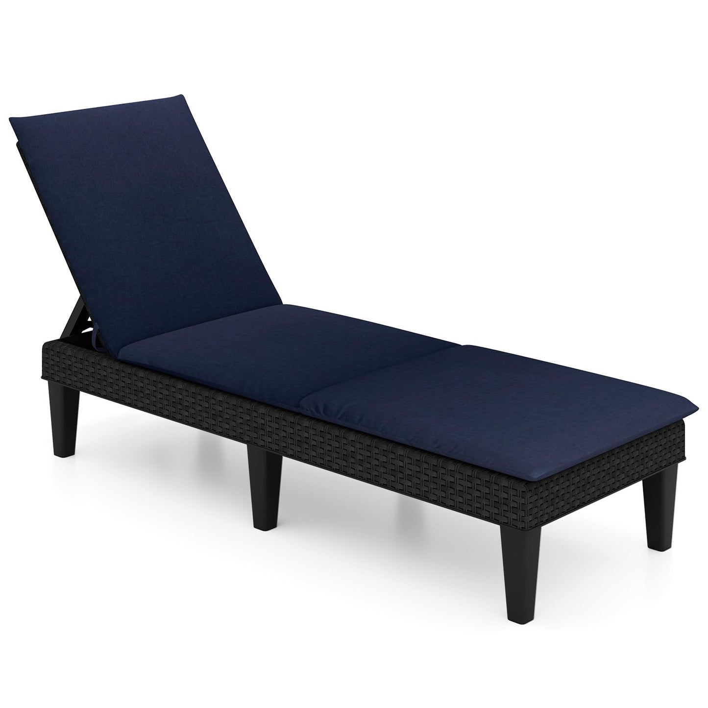Tangkula Patio Lounge Chair with Cushion